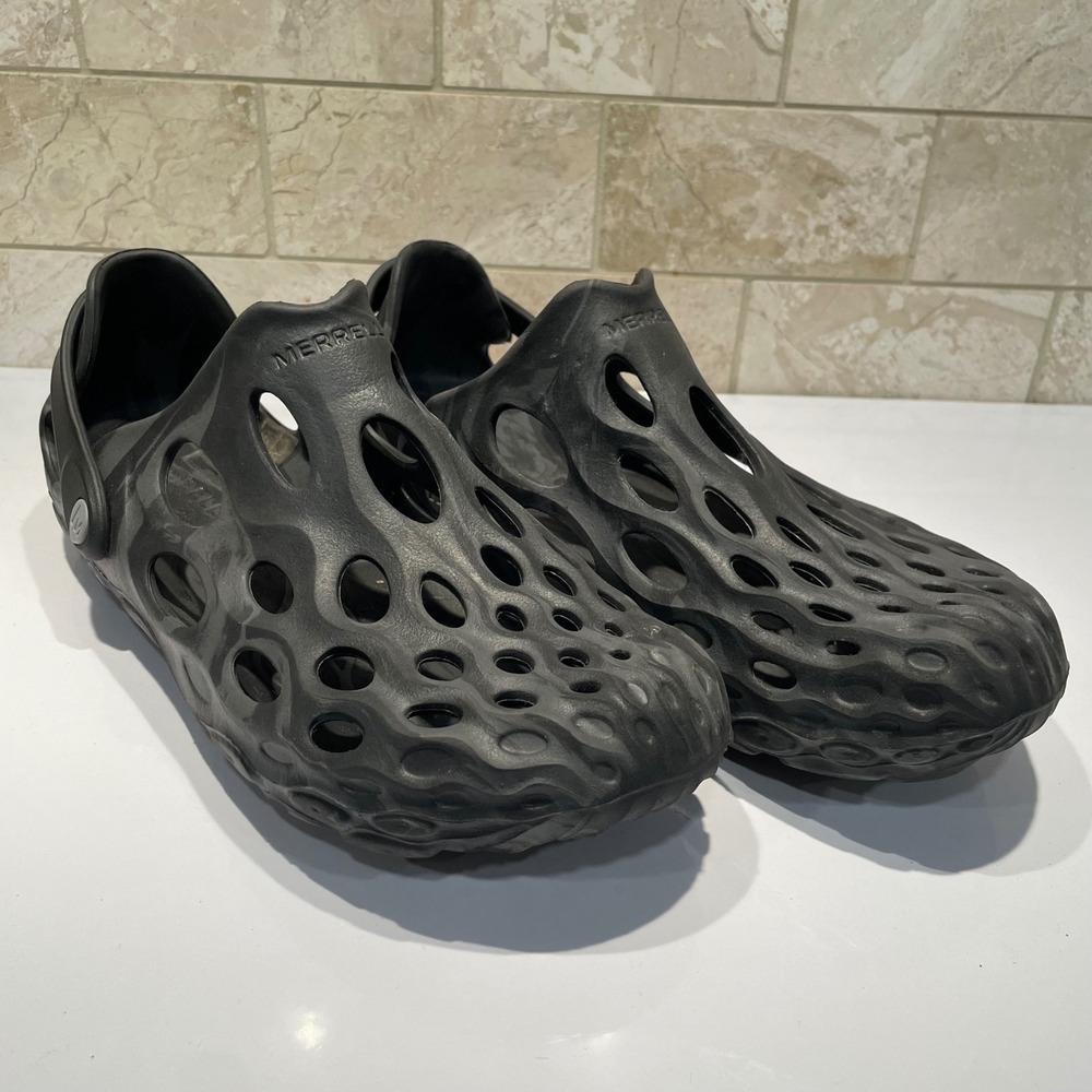 Merrell Hydro Moc Mens 9 Black Grey Marbled Slip On Water Shoes J48595